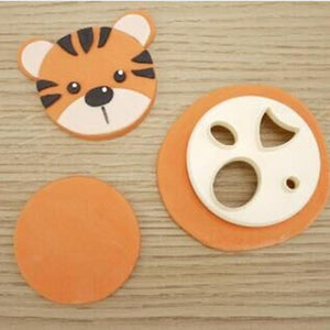 DIY Plastic Animal Face Cake Decorating Fondant Cutters Cake Decoration Tools Cookie Biscuit Cake Mold Baking Accessories