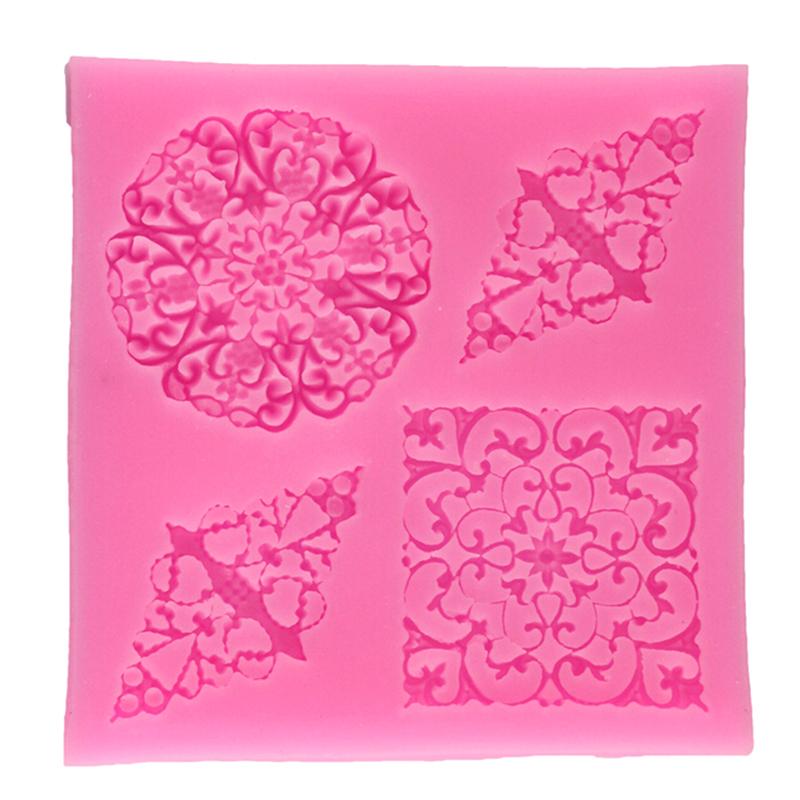 Hot Sale Sugarcraft Lace Flower Shape 3D Silicone Fondant Mould Cake Decorating Tools Cupcake